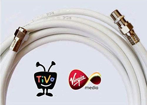 10M WHITE VIRGIN MEDIA TV & BROADBAND EXTENSION CABLE FOR SUPERHUB & TIVO FROM 5 STAR CABLES! - FREE UK DELIVERY! 