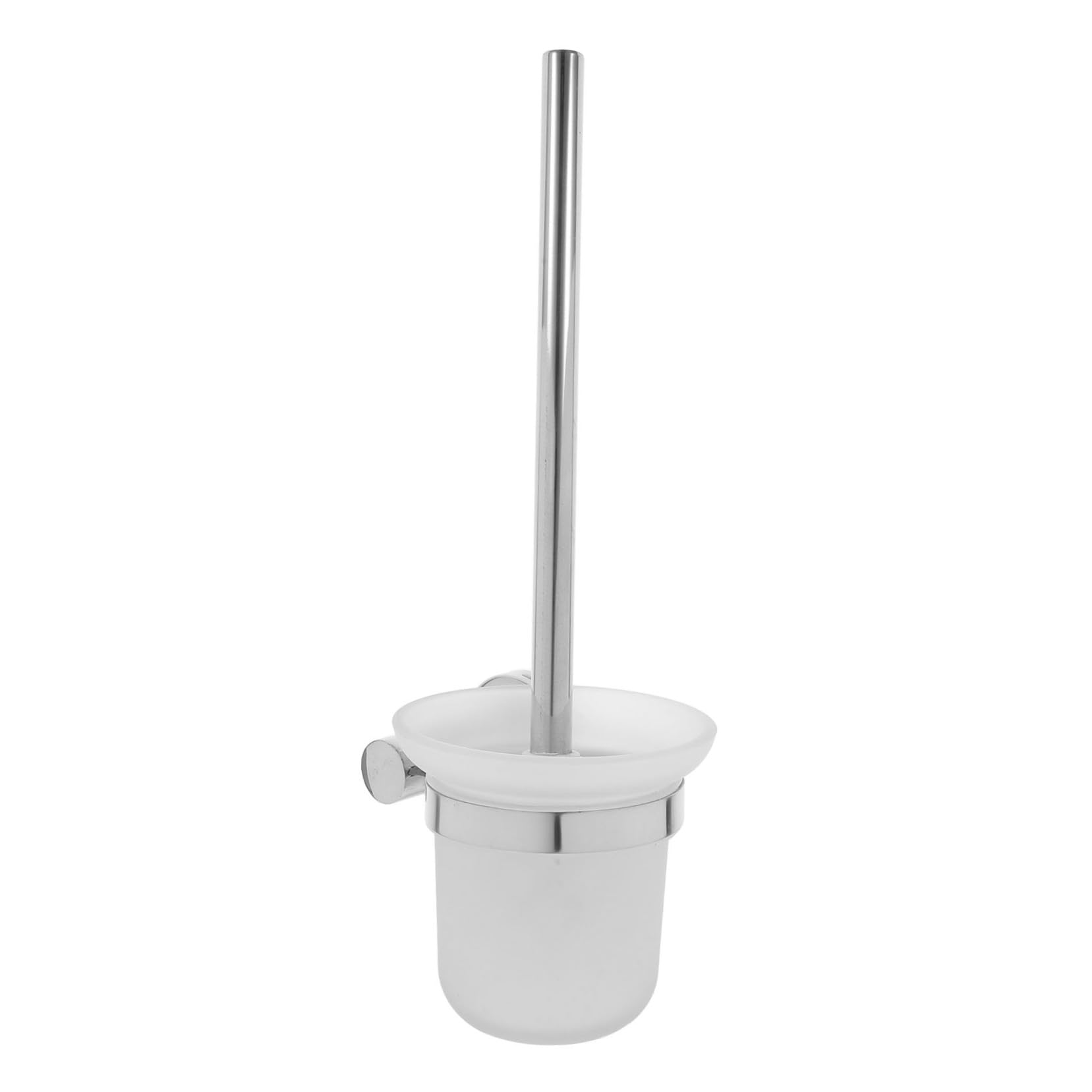 Brosse WC murale en acier inoxydable au design épuré pour toilettes haut de gamme