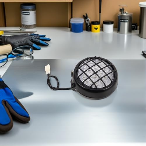 Protection de phare moto Amosfun | Grille noire robuste contre les débris - 7