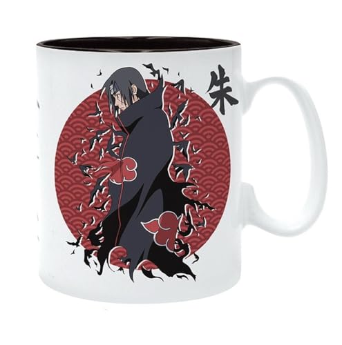 Taza de cerámica Naruto Itachi Uchiwa 460 ml miniatura 1