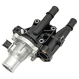 NOVAPARTS 25189437 Engine Coolant Thermostat Housing Assembly Water Outlet for 2009 2010 2011 Chevy Chevrolet Aveo, 2009 10 11 Aveo5, 2009 Pontiac G3 G3 Wave 1.6L 96984102 15-81766 25199826