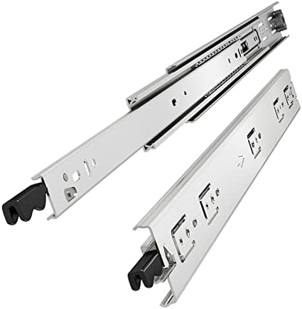 VADANIA 300mm Standard Duty Locking Drawer Slides | 68kg Load | Full Extension Ball Bearing Side Mount Runners for Cabinets, Storage Units - 1 Pair #VD1551