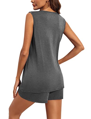 Ekouaer Maternity Pajama Set Postpartum Pjs Delivery Loungewear Breastfeeding Shirts For Womens Nursing Sleepwear Grey M #TOP5