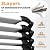 9.84FT Attic Ladder Wall Mounted Attic Steps,Telescopic Ladder Attic Ladder Pull Down Attic Ladder Alloy Attic Stairs 12 Steps Loft Ladder Wall-Mounted Collapsible Ladder with Armrests,Black