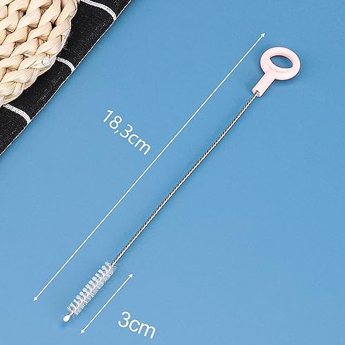 LEMONSTONE 6 Stück Strohhalm Bürste, Strohhalm Reinigungsbürste, Milchschlauchbürste, Flaschenbürste Dünn, Reinigungsbürsten, für Reagenzgläser Kaffeevollautomat Milchschlauch Trinken Strohhalme