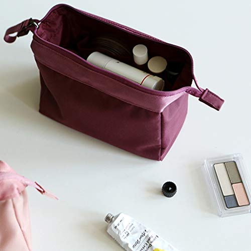 Preisvergleich Produktbild LFOZ Haushaltskosmetiktasche Multifunktions-Aufbewahrungstasche Herausreisen Polyestermaterial Hardware-Reißverschluss Stoffabzieher Blau, Rosa, Rot Kosmetiktasche (Color : Red)
