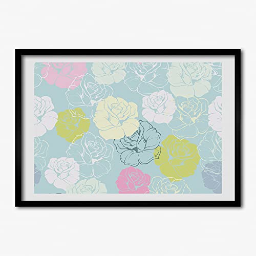 Photo affiche tableau décoratif tulup cadre mdf 70x50 cm bois moderne
