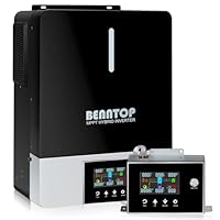 BENNTOP Hybrid Wechselrichter Reiner Sinus 5500W 48 V DC auf 220/230 V AC Solarwechselrichter PV Max.500V Avec Chargeur Solaire 120A MPPT für Netzunabhängige Blei-Säure-Lithium-Batterie