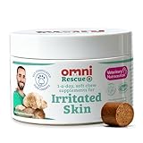 Omni Dog Itchy Skin Relief - Dragons’ Den Winners, One-a-Day Dog Allergy Relief Supplements with Beta Glucans & Omega-Rich Algae to Support Irritated Skin, Ears & Paws, 30 Servings, Small 0-15 Kg