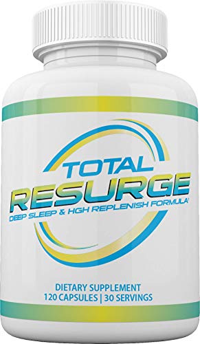 Resurge Deep Sleep Formula 120 Capsules - Total Resurge Deep Sleep and Weight Loss Sleep Aid - Deep Sleeping Pills Natural HGH Renewal Replenish Formula - HGH Support Formula Boost GH Formula