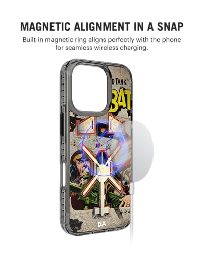 Image of DailyObjects White Bird Stride 2.0 Magnetic Case Cover Compatible with iPhone 16 Pro Max | Wireless Charging Slim Back Cover | 2 Layer Edge Protection & Shockproof