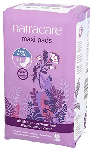 Natracare Natural Maxi Pads Night-time x 10