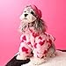 AZA Dog Costume Heart Plush Cold Weather Coat with Backpack Cotton Sweater Clothes for Pets Pet Boy for Small Dogs Dog Cute Cat Girl Outfits Dog Fall Sweaters Winter Costumes (M,Red with Backpack)