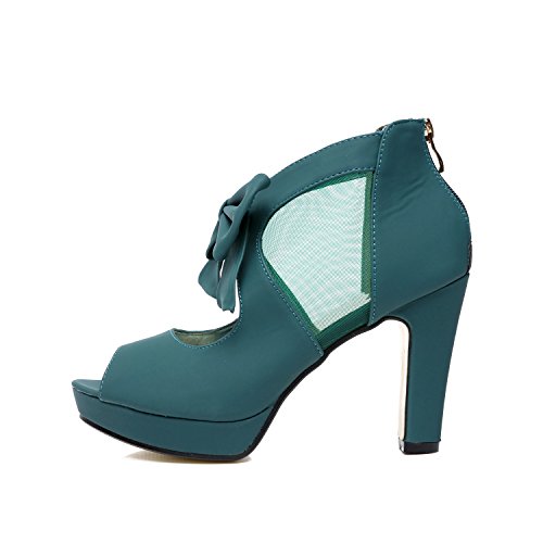 Image of GATUXUS Open Toe Women Platform High Heel Shoes Bows Strappy Sandals