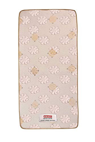 Image of Coirfit Ortho Luxury Pocket 10-inch King Size Spring Mattress (White, 78x72x10)