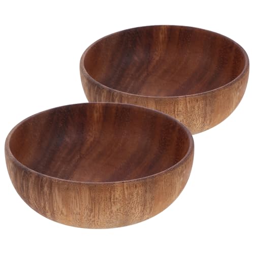 TENDYCOCO 2個 小碗 丸型 平底ボウル 耐熱滑らかエッジ設計 スープ サラダ ご飯用 多用途 家 飲食店対応 丈夫で清掃簡単