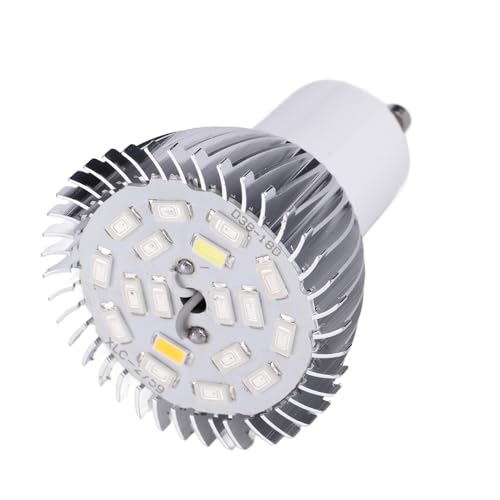Aramox Ampoule De Croissance Full Spectrum 18W Gu10 Ampoule de Culture LED 18W, Lumière de Plante à Spectre Complet pour Plantes D'intérieur, Serre, Fleur...