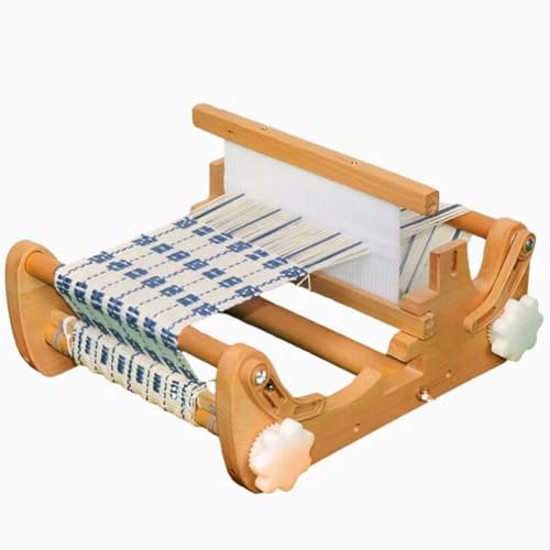 Home Loom Set, DIY Hand Webmaschine Vertikale Holz Multifunktions Handwerk Webmaschine mit Kamm und Spulen Geeignet für Erwachsene, Anfänger und Kinder
