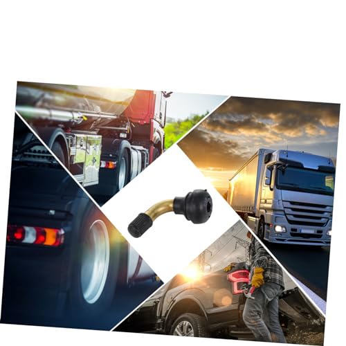 CLISPEED 5 Unidades 45 Boca De Válvula De Pneu a Vácuo Pneu De Carro Haste Da Válvula De 45 Graus Ex