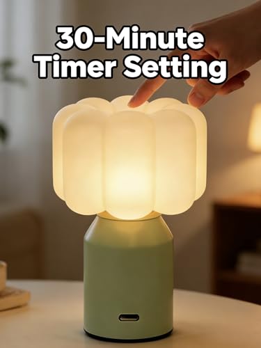 Lámpara de Mesa Recargable con Luz LED y Control Táctil miniatura 4
