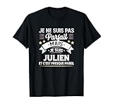 juliatison Je ne suis pas parfait mais je suis Julien c'est presque pareil. Cadeau d'anniversaire drôle humoristique prénom Julien, cadeau prénom Julien, cadeau rigolo personnalisé pour le beau papa, beau frère ou papy qui s'appelle Julien.