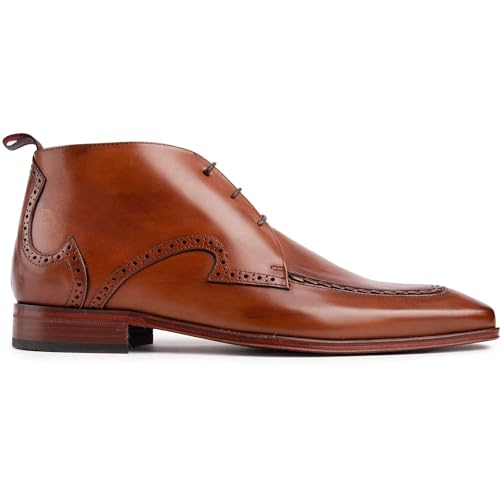 Jeffery West Mens K833 Hand Thonged Chukka Boots Brown 9 UK