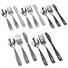 CHILLOUT LIFE Stainless Steel Kids Silverware Set 15 Pieces - Child and Toddler Safe Flatware - Kids Utensil Set - Metal Kids Cutlery Set Includes 5 Small Kids Spoons, 5 Forks & 5 Knives