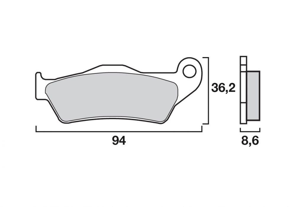 Paar Bremsbeläge hinten Brembo Sinter 07BB28SP