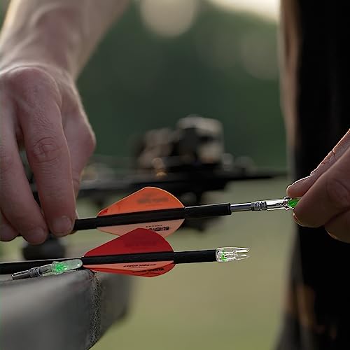 Halo Nock Micro Lighted Nocks for Archery & Bowhunting, Fits .165-.166 Internal Diameter Arrows, Green, 3-Pack
