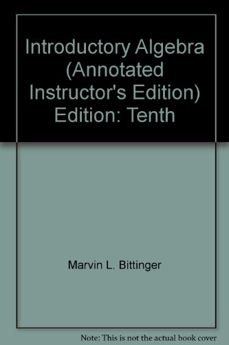 Introductory Algebra 0321306015 Book Cover