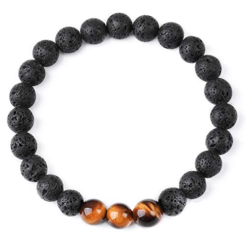 Chakra Bracelet for Woman Tiger Eye Natural Stone Bracelet Men's Yoga Treatment Energy Chakra Bracelets JENIGH JEWEL