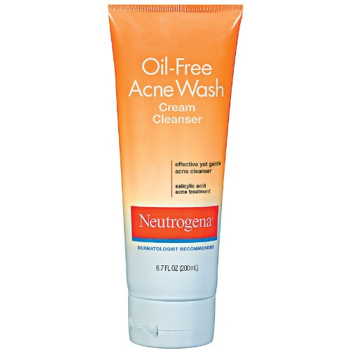 Neutrogena Oil-Free Acne Wash Cream Cleanser, 6.7 Fluid Ounce (Pack of 6)