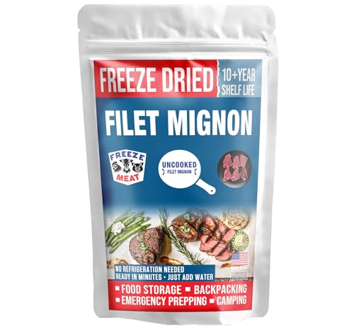 Freeze-Dried Filet Mignon Steaks - Family Pack
