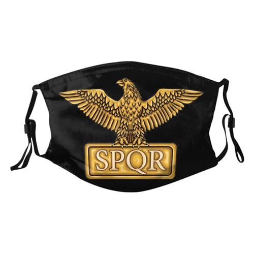 Gold Roman Imperial Eagle SPQR Adult Dust Mask Adjustable Dust Face with 2 Filter90