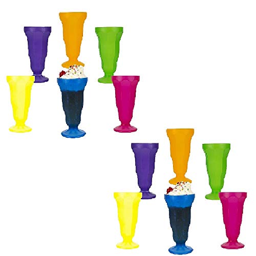 Compare price to plastic ice cream soda glasses