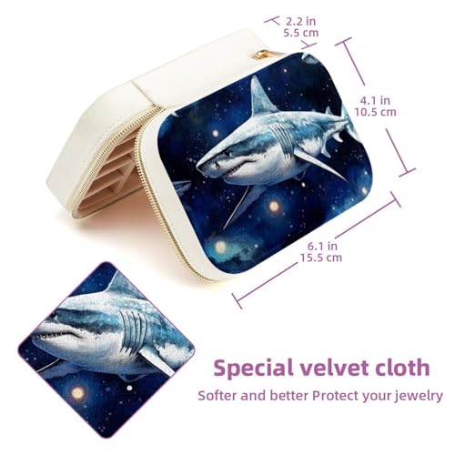 Boîte à bijoux Star Shark avec fermeture métal pour support collier - 6