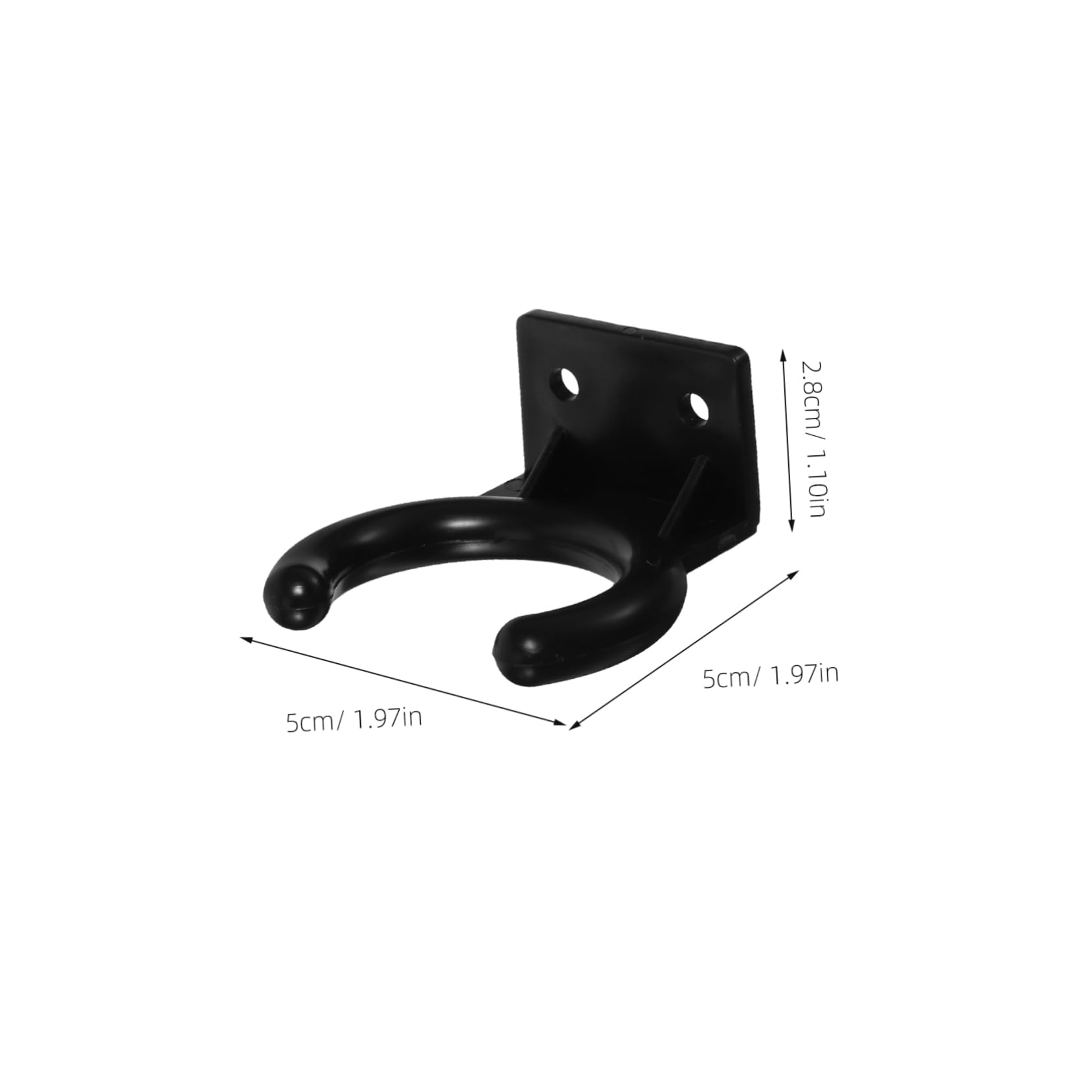 ERINGOGO 1 Microphone Hook Mounted Gaming Music Holders Mic Holder Wall Mount Blue Speaker Singing Hanging Mic Holder Hangers Hooks Mini Microphone Clip Mic Loop Black Plastic