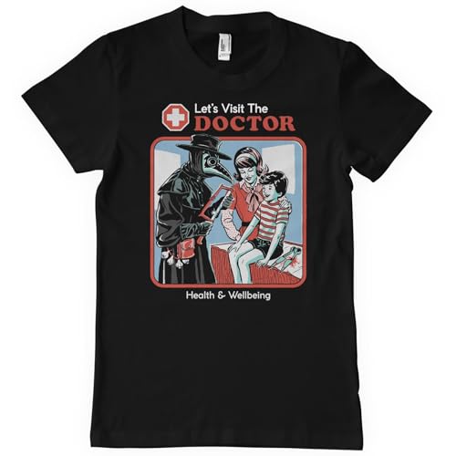 T-shirt manches courtes Steven Rhodes Let's Visit The Doctor vêtement imprimé homme