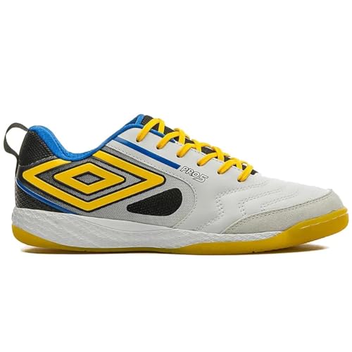 Chuteira Futsal Umbro Pro 5 Bump Branco/amarelo - 40