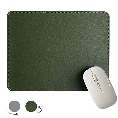 Aisakoc Alfombrilla de Ratón 270 * 210 * 2 mm, Antideslizante, Impermeable Alfombrilla de Ratón de Piel sintética con Borde Cosido para Ordenadores, Portátiles, Oficina y Hogar de Doble Cara