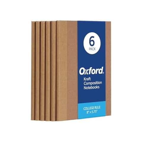 Oxford 6 Pack Small Composition Notebooks Cover