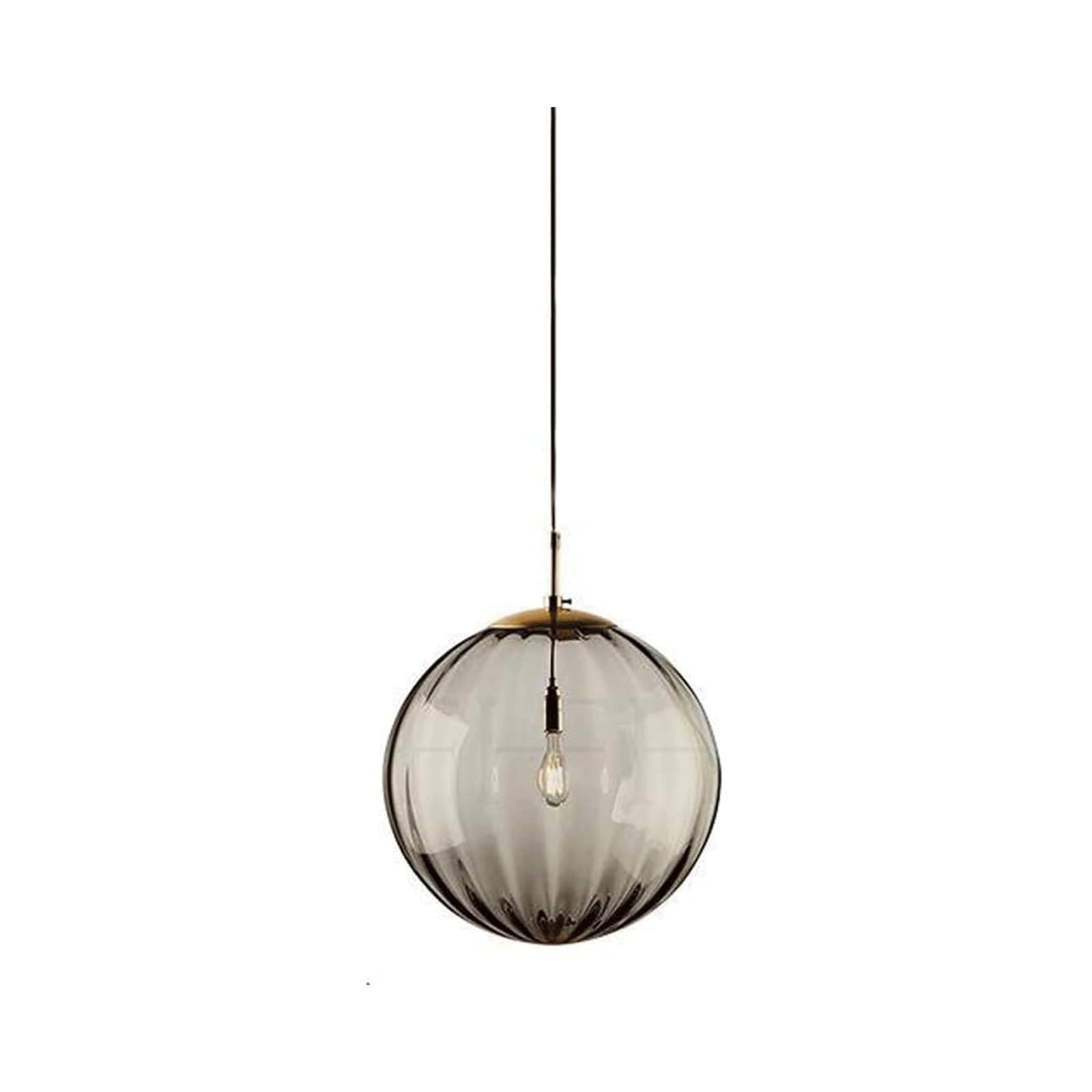 PLQWUJD Exquisite Chandelier Hanging Ceiling Light Fixture Globe Ceiling Lamp Glass Chandelier Mercury Close to Ceiling Light Semi Flush Mount Lighting Pendant(Gray,20cm)
