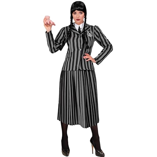 W WIDMANN MILANO Party Fashion - Disfraz de chica oscura, chaqueta y falda, disfraz gótico de Halloween