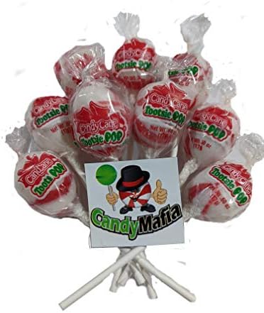 Tootsie Pop Candy Cane Tootsie Pops 30 Count + Magnet