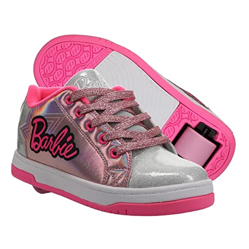 Heelys Youth Kids Split Wheels Skate Sneaker Shoes (Silver/Pink, 6, Numeric_6) #TOP29