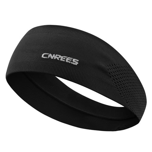 Image of Sports Headband for Men & Women - High Elastic Moisture Wicking Sweatband, Breathable Quick Dry Athletic Hairband for Running, Yoga, Gym, Workout
