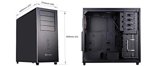 SilverStone Technology SilverStone SST-TJ04B-E - Temjin Midi Tower Gehäuse, SSI-CEB, ATX, schwarz