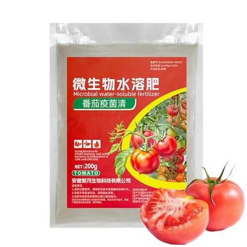 Abono Soluble en Agua para Tomates y Otras Hortalizas, Refuerzo Cultivo Tomateras, Disolución con Nutrición Constante para Plantas Comestibles de Interior y