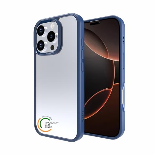 Image of for iPhone Case 16 Pro, [Anti-Yellowing Technology] [Military Grade Drop Protection] Shockproof Slim Hybrid Phone Case for iPhone 16 Pro- Indigo Blue