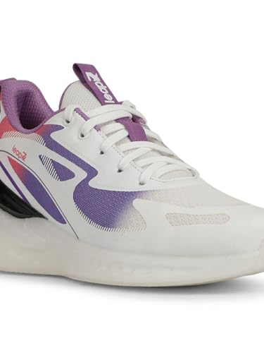 Image of Liberty LEAP7X White Sports Shoes for Men - Memory Foam Lace-Up Sports Wear